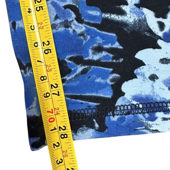 Catherines Women's Plus Size Knit Legging, Navy Watercolor Floral, Size 1X 18/20 - Picture 4 of 8